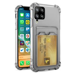 Samsung Galaxy A12 / A12 5G - Card Case Protection Transparent