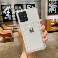 Samsung Galaxy A51 - Card Case Protection Transparent