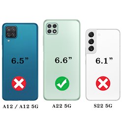 Samsung Galaxy A22 5G - Nahkakotelo / Suoja