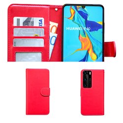 Huawei P40 - PU Leather Wallet Case