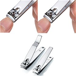 2pcs Stainless Steel Nail Clippers Manicure & Pedicure Toe Finger Nails