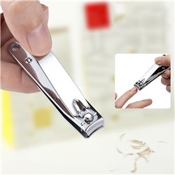 2pcs Stainless Steel Nail Clippers Manicure & Pedicure Toe Finger Nails