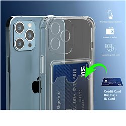 iPhone 14 - Card Cover / Beskyttelse Transparent