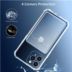 iPhone 14 Pro Max - Card Cover / Beskyttelse Transparent