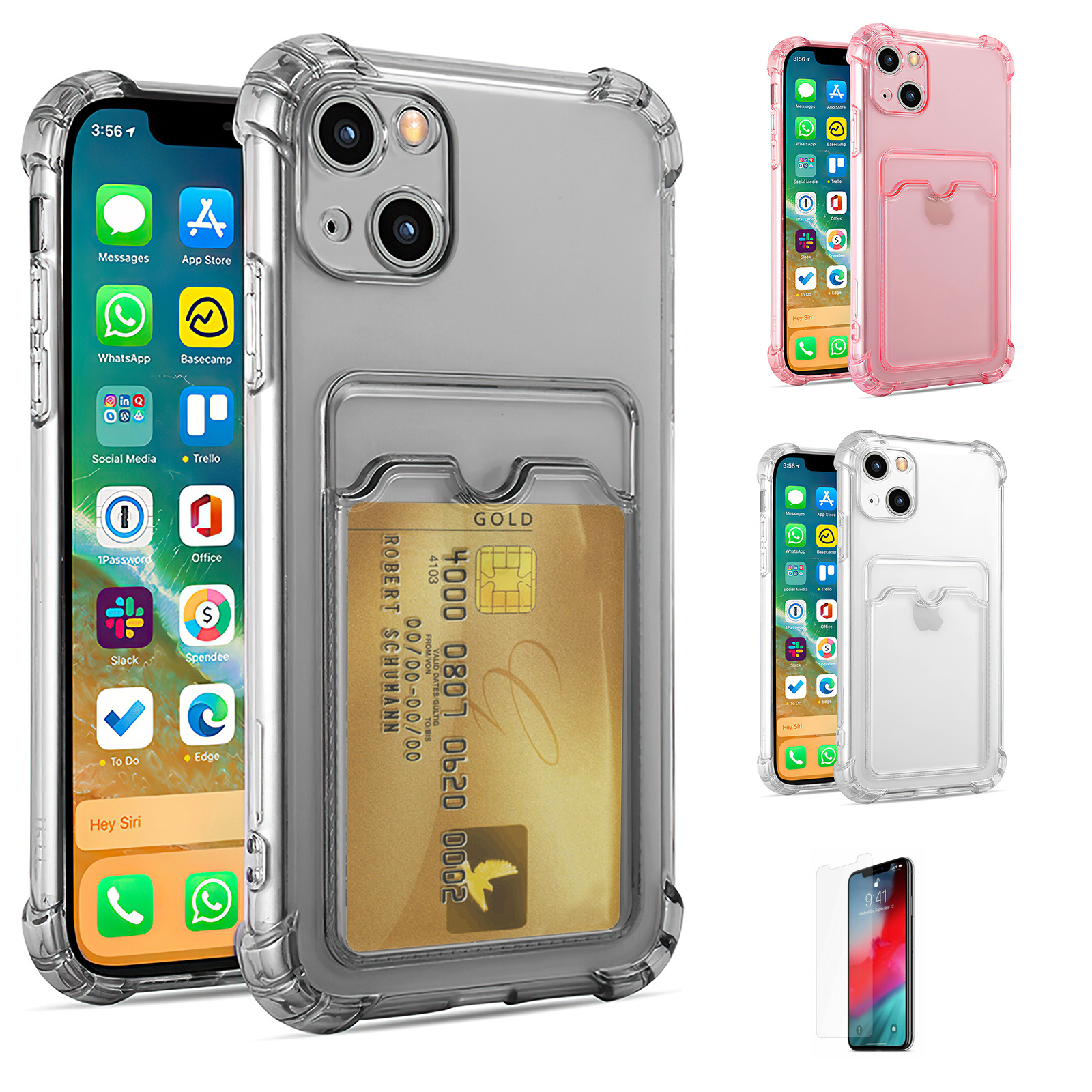 iPhone 14 - Card Case Protection Transparent