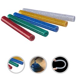 12x Hot Melt Glitter Glue Sticks 100x7mm Adhesive for Glue Gun - Ultra-Strong