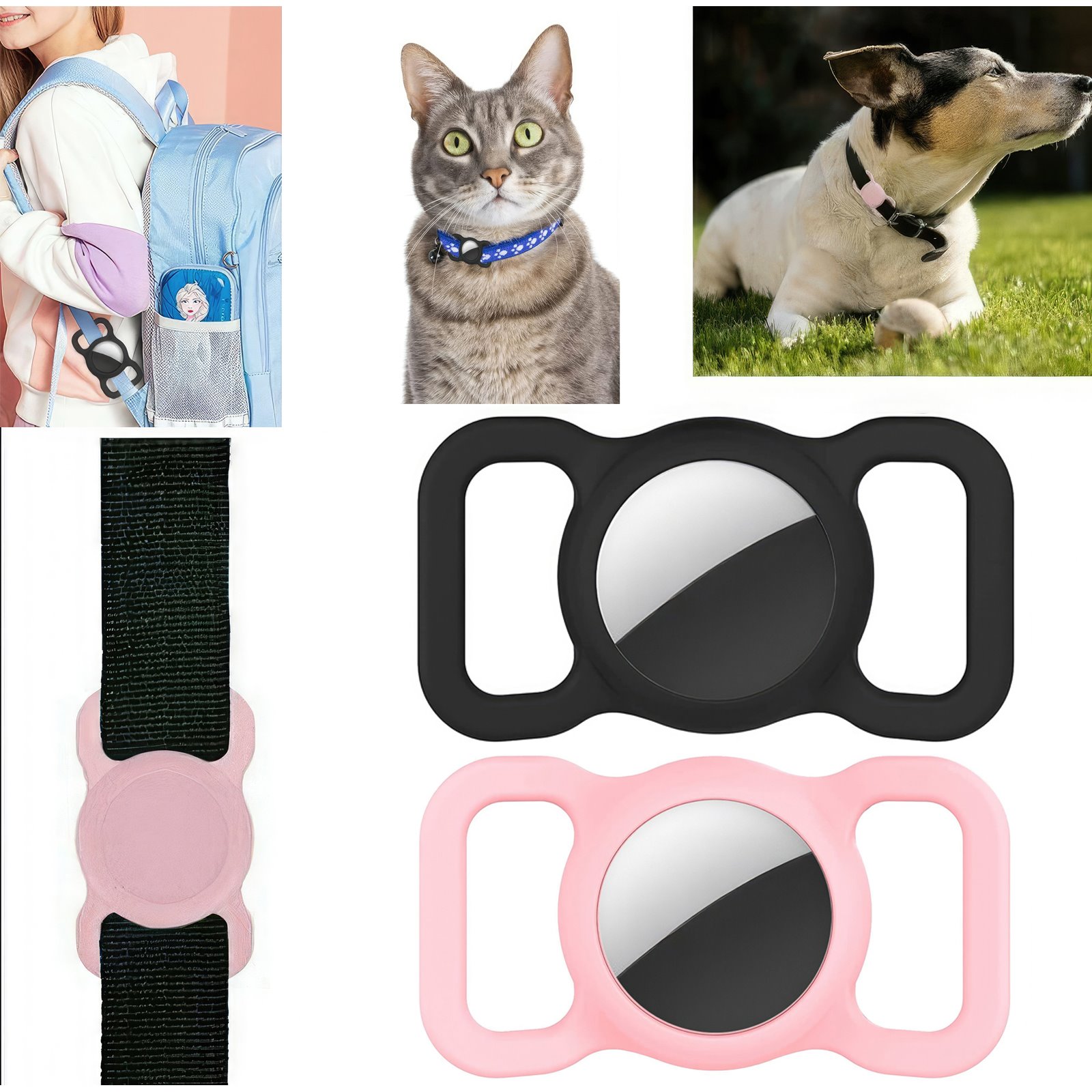 Protective Cover for Airtag - Pet Collar Holder for Dogs & Cats
