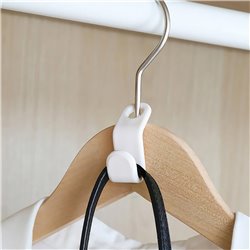 10x Clothes Hanger Connector Hooks - Space-Saving Closet Organizer
