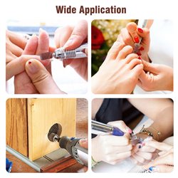 100 stk. Slibebåndssæt Uundværlige Værktøjer til Manicure og Pedicure
