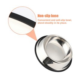Easy-Clean Stainless Steel Pet Bowl - Durable Non-Slip Design