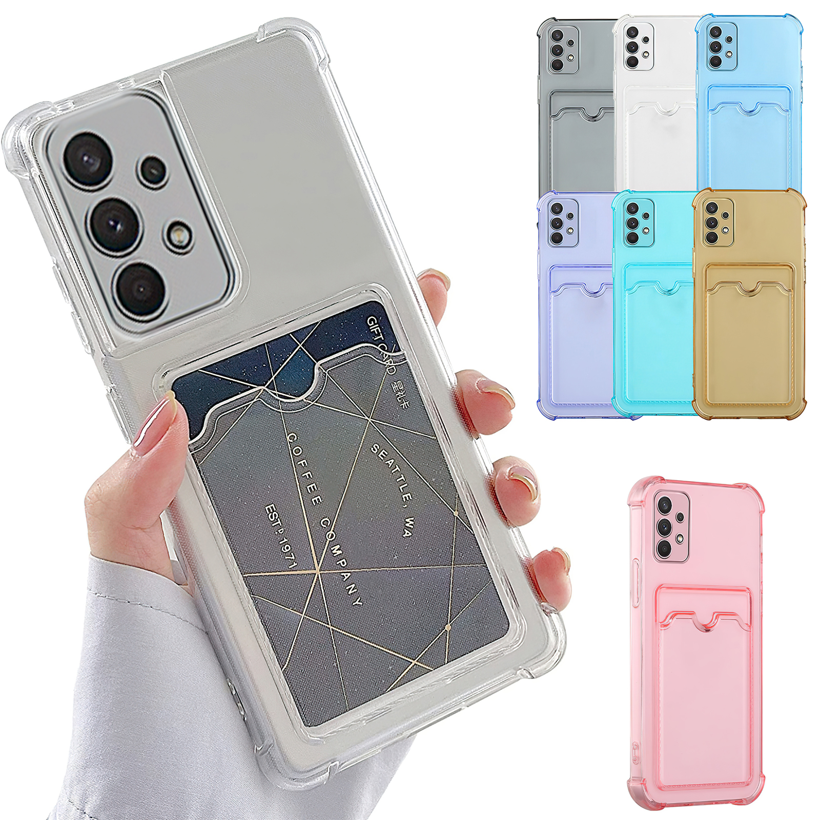 Samsung Galaxy A04s - Card Case Protection Transparent
