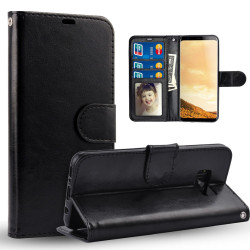 Läderfodral / Plånbok - Samsung Galaxy S8