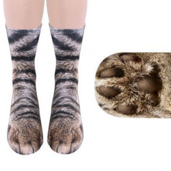 Women Men Adult Unisex Animal Paw Socks