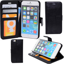 iPhone 6 / 6S - Plånboksfodral i läder med ID ficka