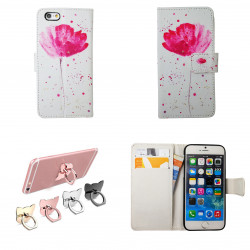 iPhone 7/8 - Plånboksfodral - "Blommor"