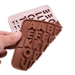 Choklad / Fondant form för bakning - Bokstäver