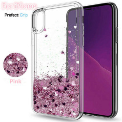 iPhone X - Moving Glitter 3D Bling Phone Case