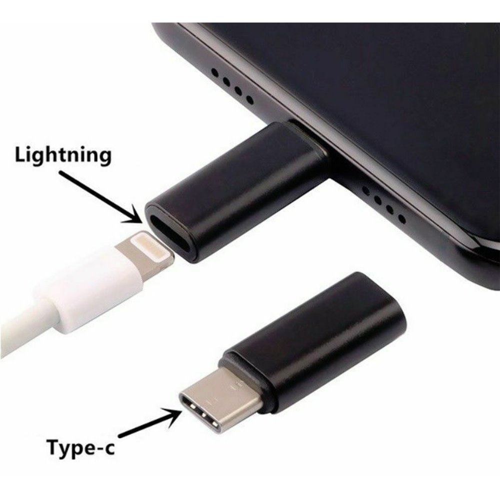 Lightning iPhone Hona till Type C USB-C Hane - Snabb Laddning Adapter