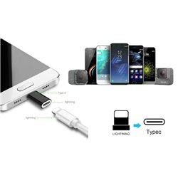 Lightning iPhone Hona till Type C USB-C Hane - Snabb Laddning Adapter