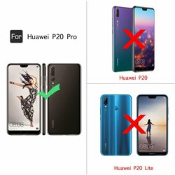 Huawei P20 Pro - PU Leather Wallet Case + Screen protection