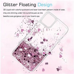 iPhone 11 Pro - Flytande Glitter 3D Bling Skal Case
