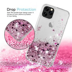 iPhone 11 Pro Max - Flytande Glitter 3D Bling Skal Case