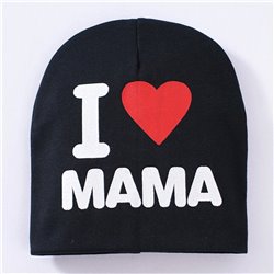 I Love MAMA Pattern Toddler Kids Baby Boys Girls Cotton Hat
