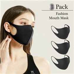 3-Pack Washable Protective Face Mask Filtration