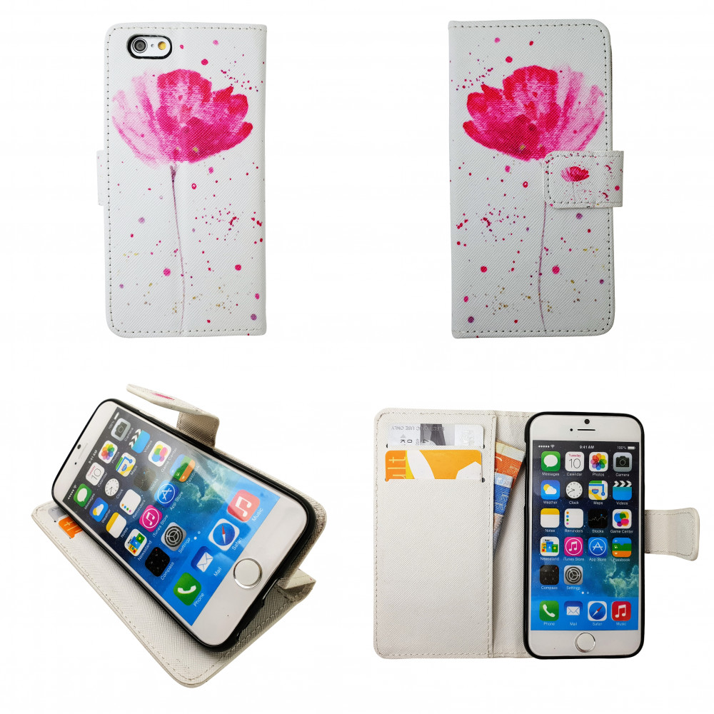 iPhone 7/8 - Plånboksfodral - "Blommor"