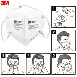 2x KN90 3M 9001V Particulate Respirator Adult  Protective Face Mask