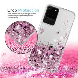 Samsung Galaxy S20 - Moving Glitter 3D Bling Phone Case