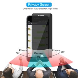 iPhone 7/8 - Integritet Härdat Glas Skärmskydd