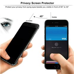 iPhone 7 Plus / 8 Plus - Privacy Tempered Glass Screen Protector Protection
