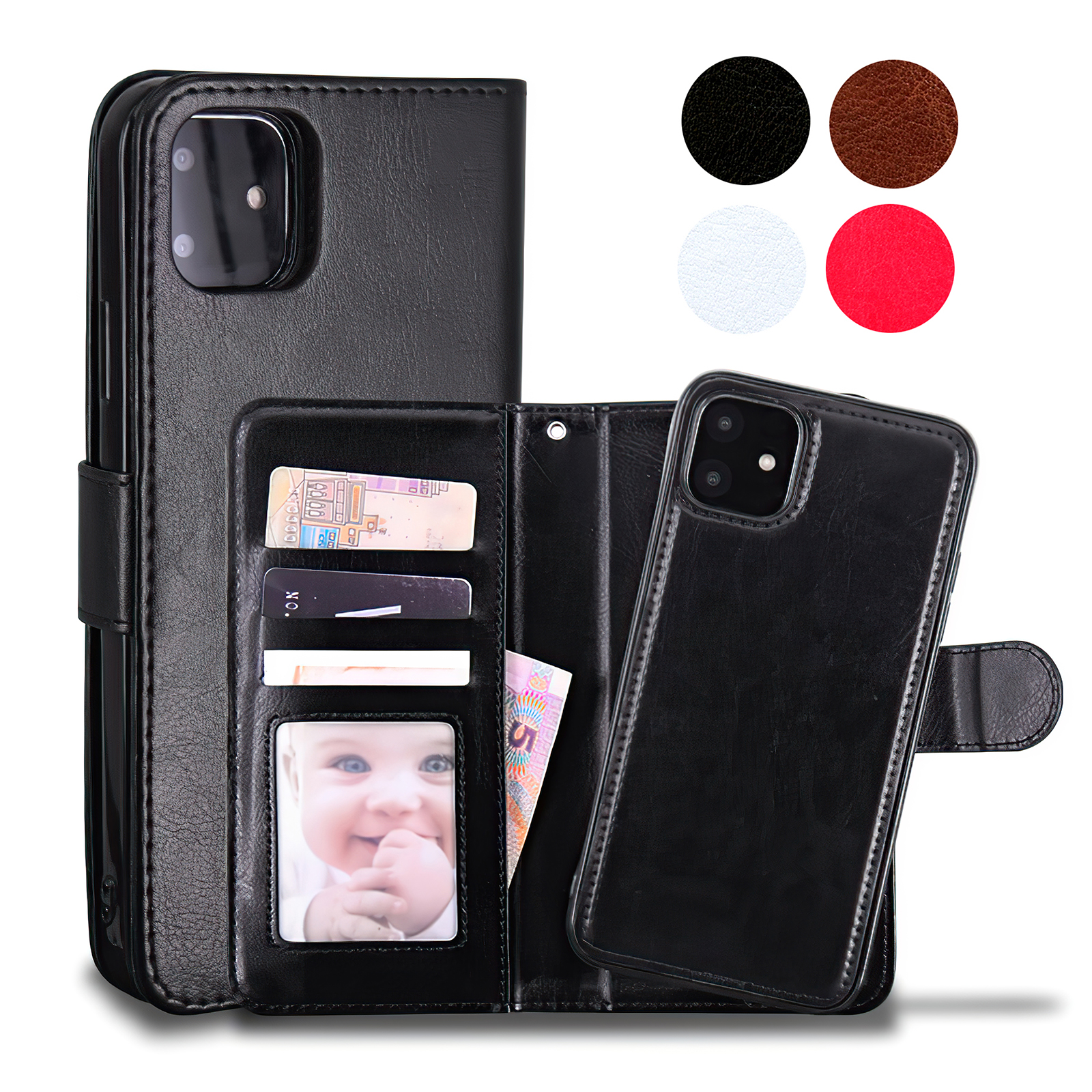 iPhone 11 - PU Leather Wallet Case