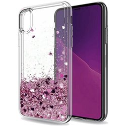 iPhone XR - Moving Glitter 3D Bling Phone Case