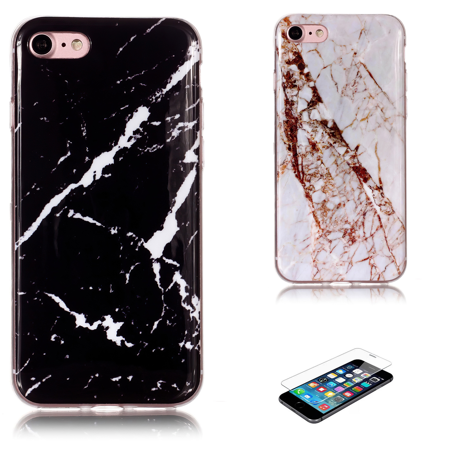iPhone 7/8/SE (2020) - Skal / Skydd / Marmor