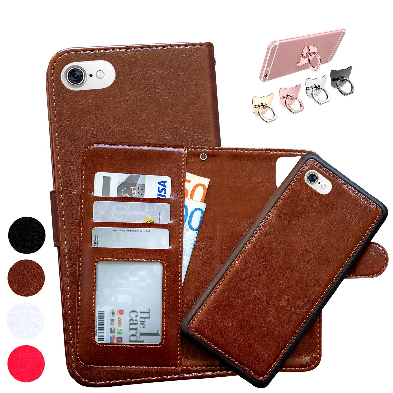 iPhone 6 / 6S - Plånboksfodral / Magnet Skal