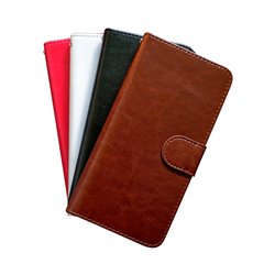 iPhone 7/8 - Leather Case/Wallet + Touchpen