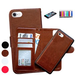 iPhone 7/8/SE (2020) - Plånboksfodral / Magnet Skal + 3 i 1 Paket