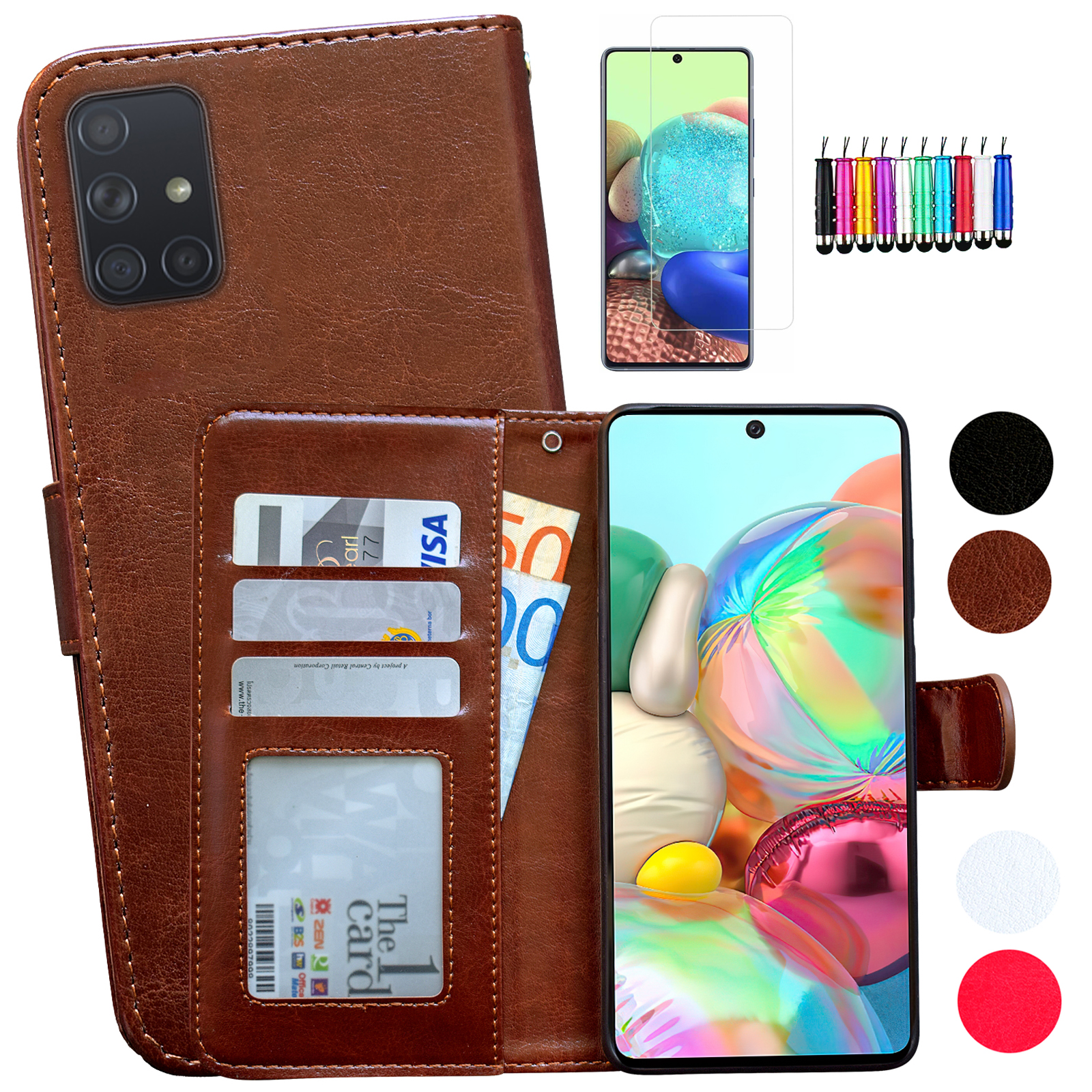 Samsung Galaxy A71 - PU Leather Wallet Case