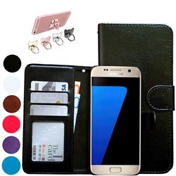 Läderfodral / Plånbok - Samsung Galaxy S7