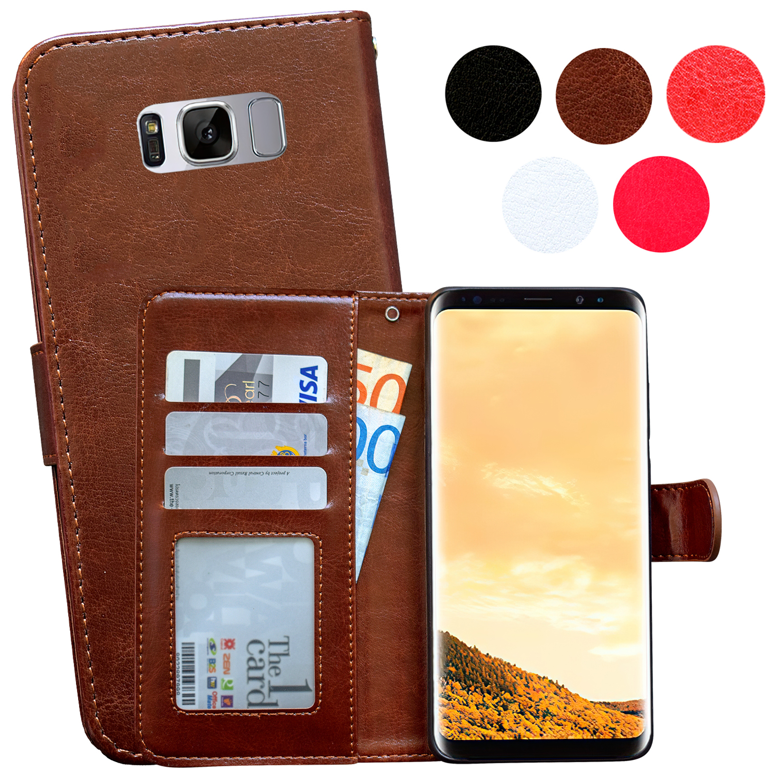 Samsung Galaxy S8 - Leather Case / Wallet