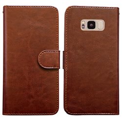 Samsung Galaxy S8 - Leather Case/Wallet + Touch Pen