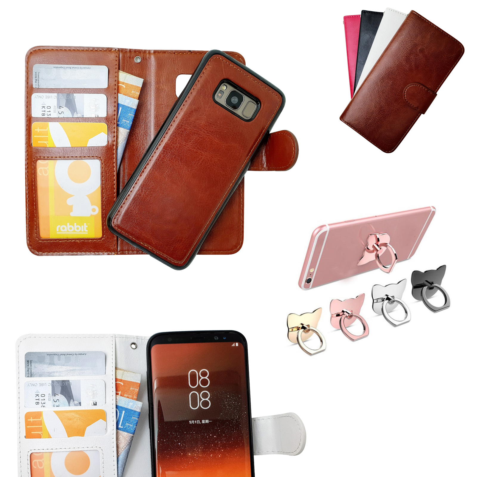 Samsung Galaxy S8 Plus - Leather Case / Wallet