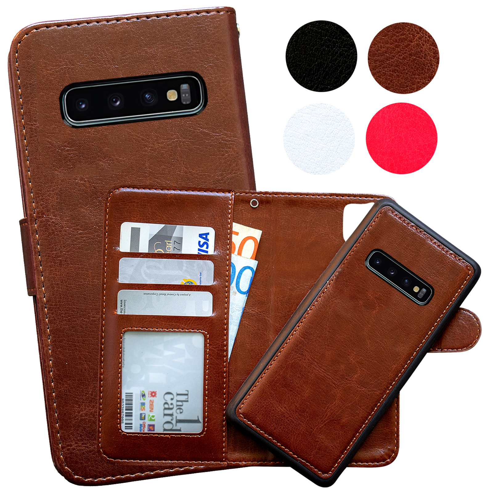 Samsung Galaxy S10 Plus - PU Leather Wallet Case