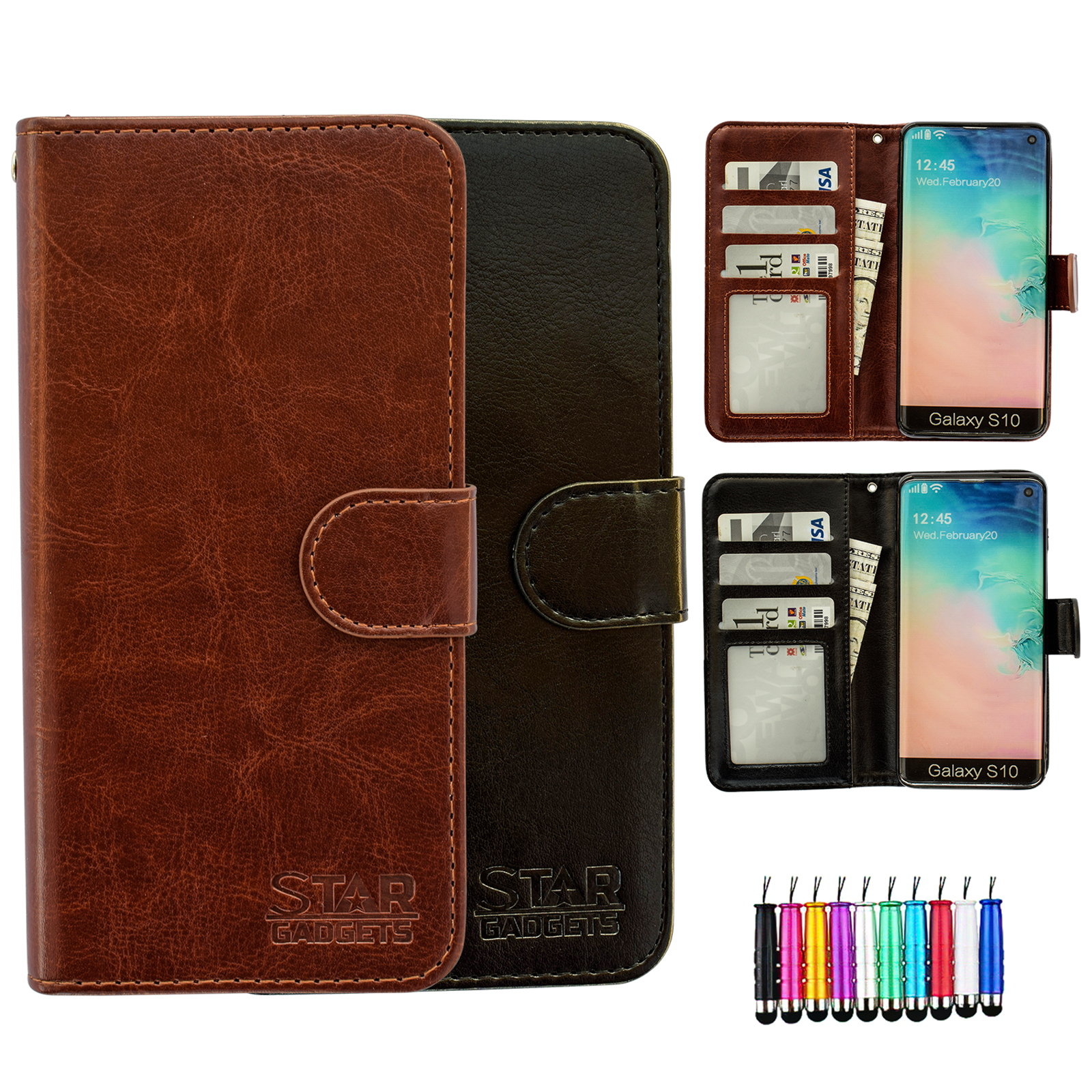 Samsung Galaxy S10 - PU Leather Wallet Case