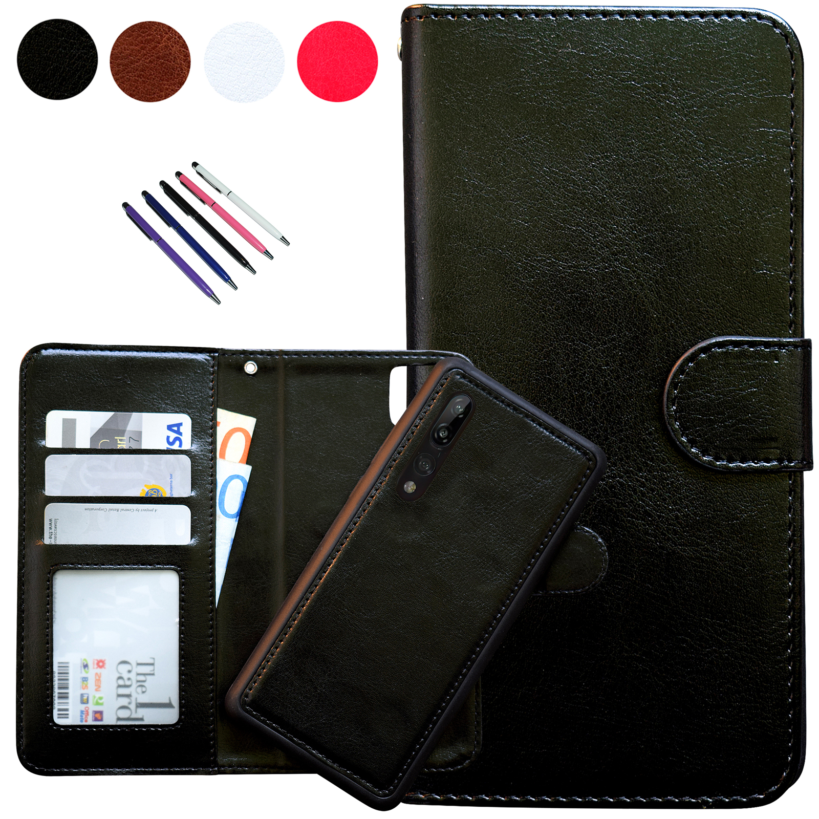 Huawei P20 Pro - Leather Case / Wallet