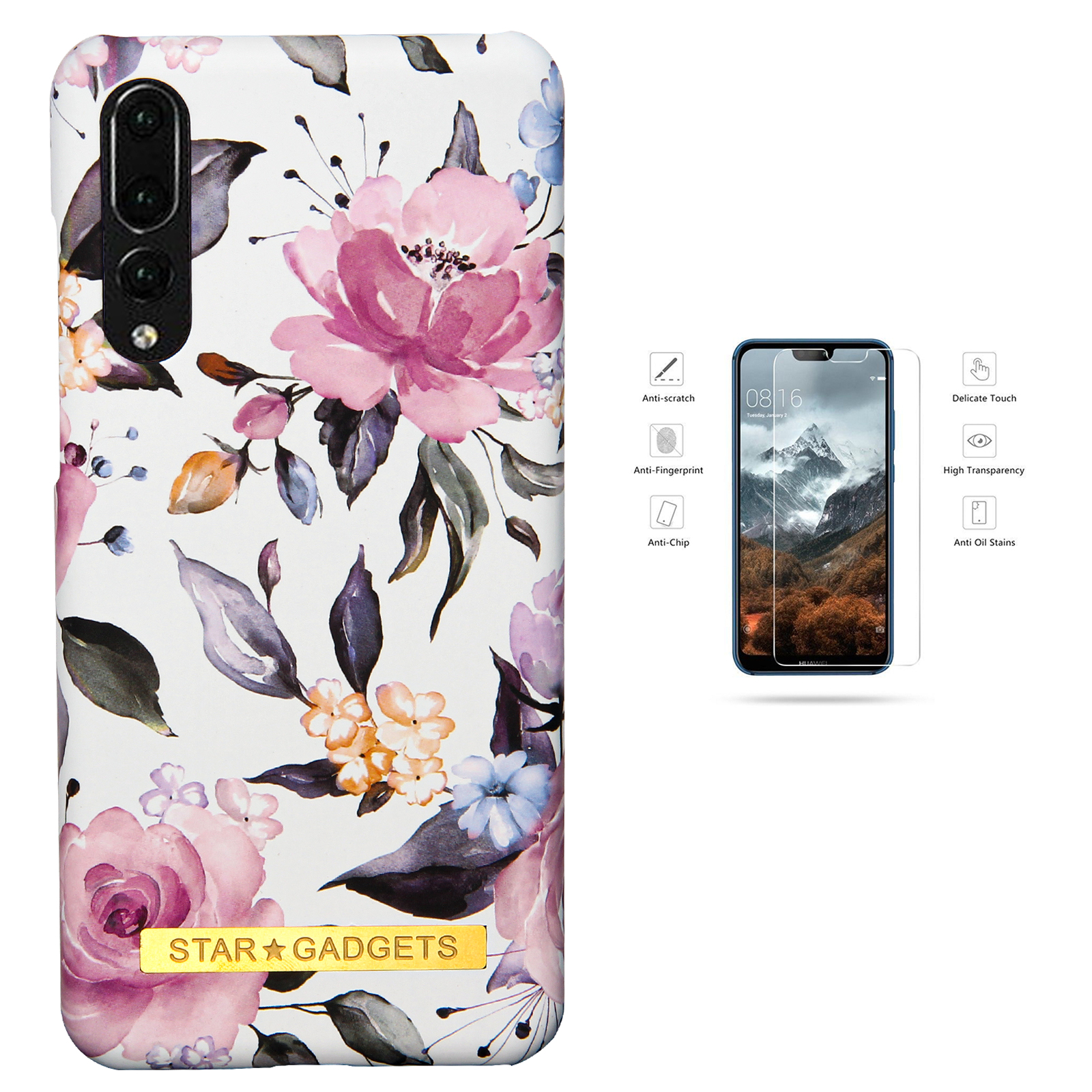 Huawei P20 Pro - Case Protection Flowers
