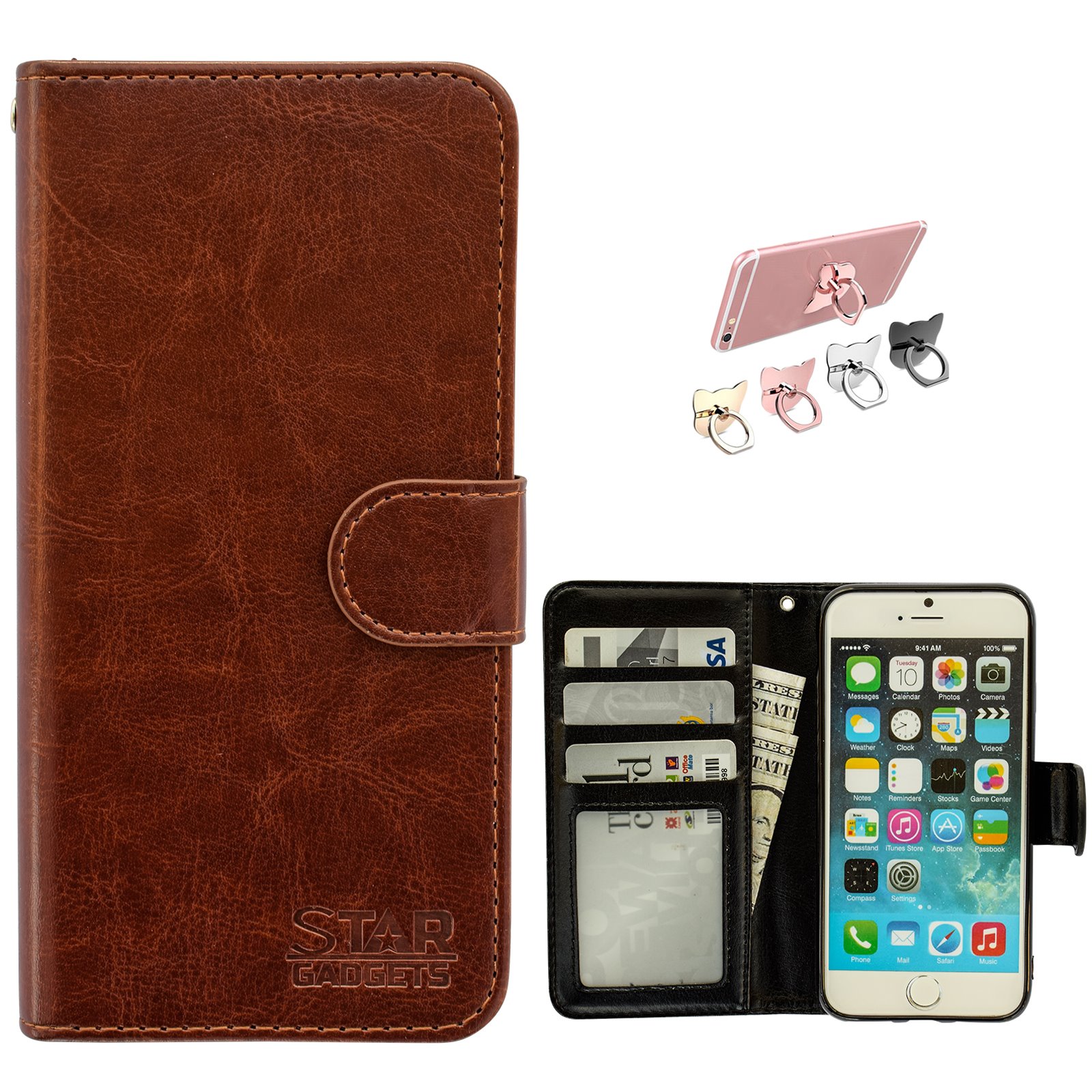 iPhone 7/8/SE (2020) - PU Leather Wallet Case
