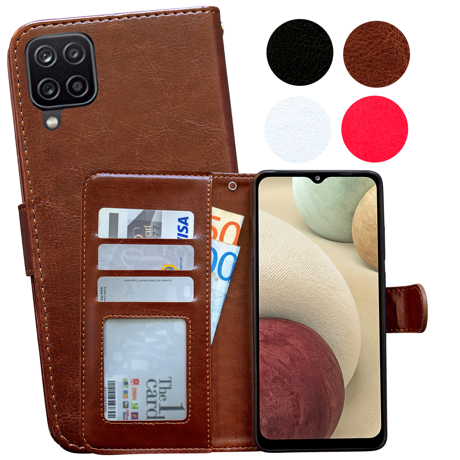 Samsung Galaxy A12 / A12 5G - PU Leather Wallet Case